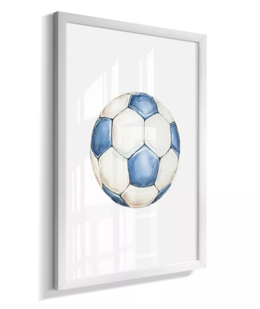 Quadro Decorativo Infantil Menino Bola de Futebol