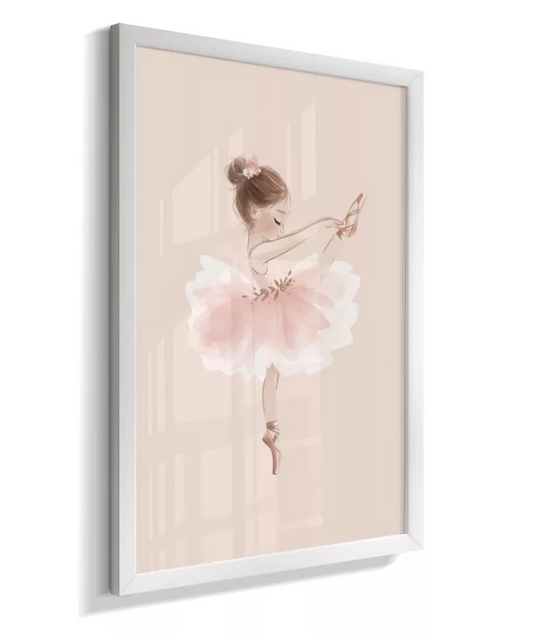 Quadro Infantil Decorativo Quarto Bebê Menina Bailaria
