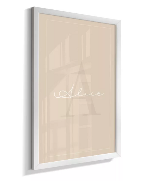 Quadro Quarto Bebê Infantil Personalizado Letra Nome