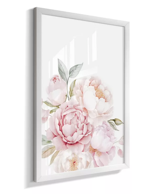 Quadro Infantil Flores Peônias